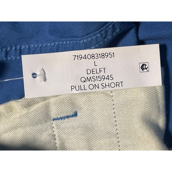 GAP Pull On Shorts Mens L Blue Chino Summer Casual - Picture 7 of 9